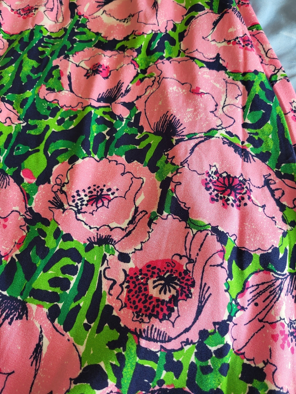 Lilly Pulitzer Wisteria - Pink Floral Maxi Dress with Green Leaves - Picture 3 of 10